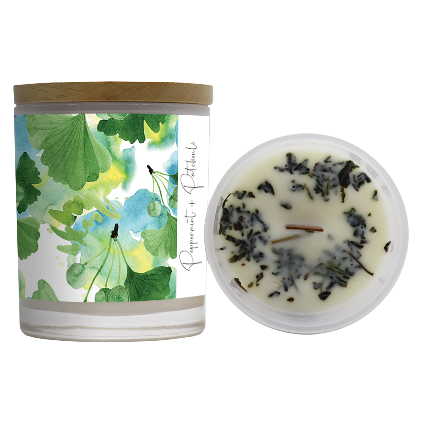 Watercolour Floral Essential Oil Candles