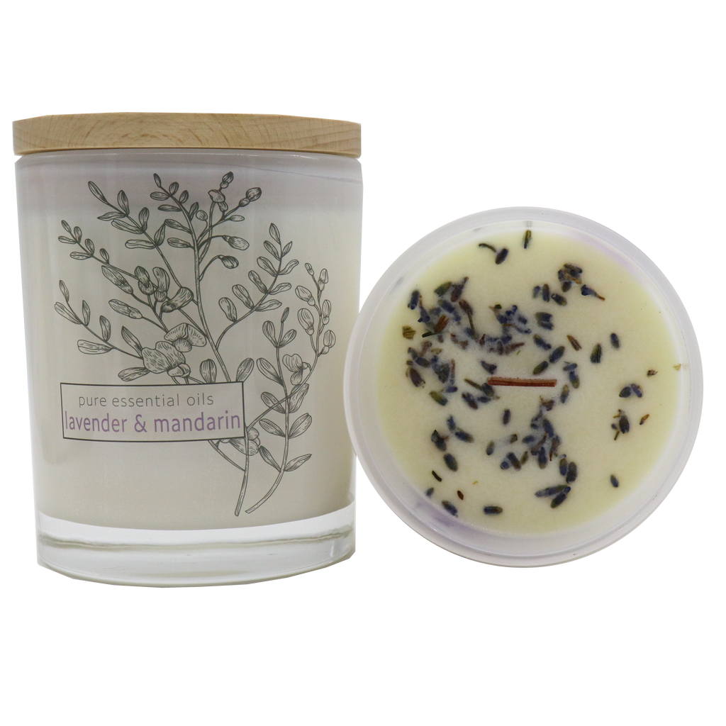 Secret Garden Essential Oil Jar Candle - Lavender and Mandarin