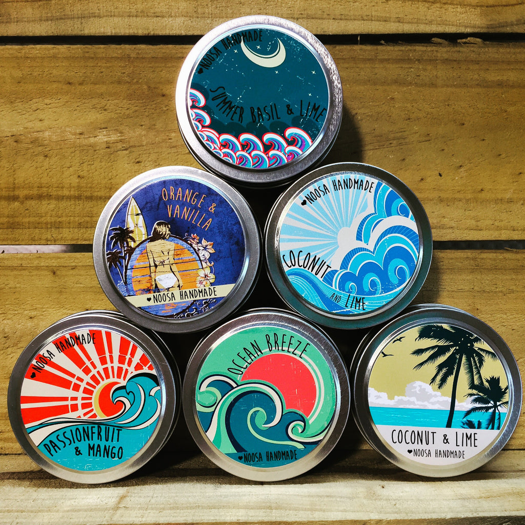 Vintage Surf Tin Candles - Noosa Handmade