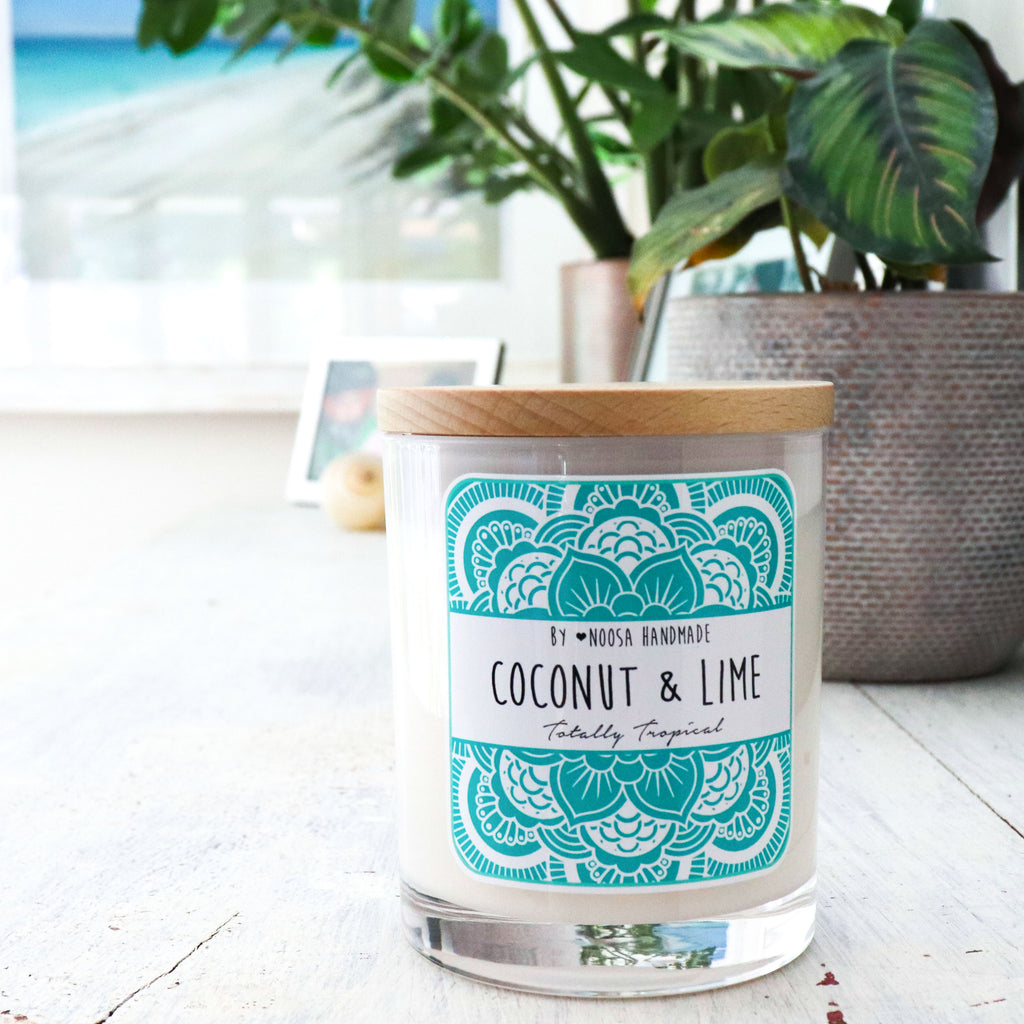 Senses Jar Candles - Coconut & Lime - Noosa Handmade