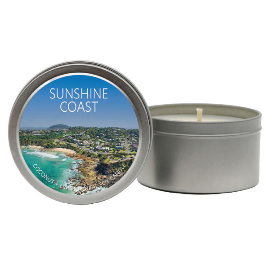 Sunshine Coast Tin Candles