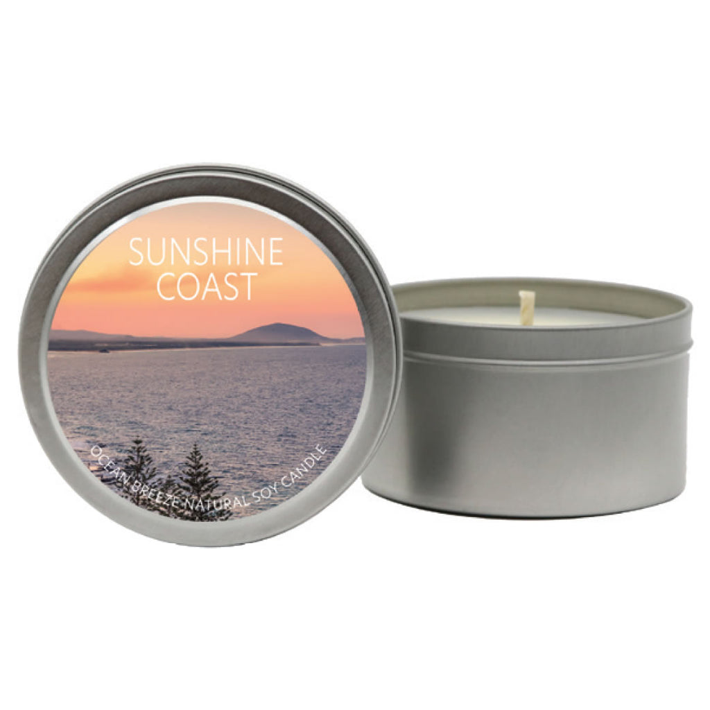 Sunshine Coast Tin Candles