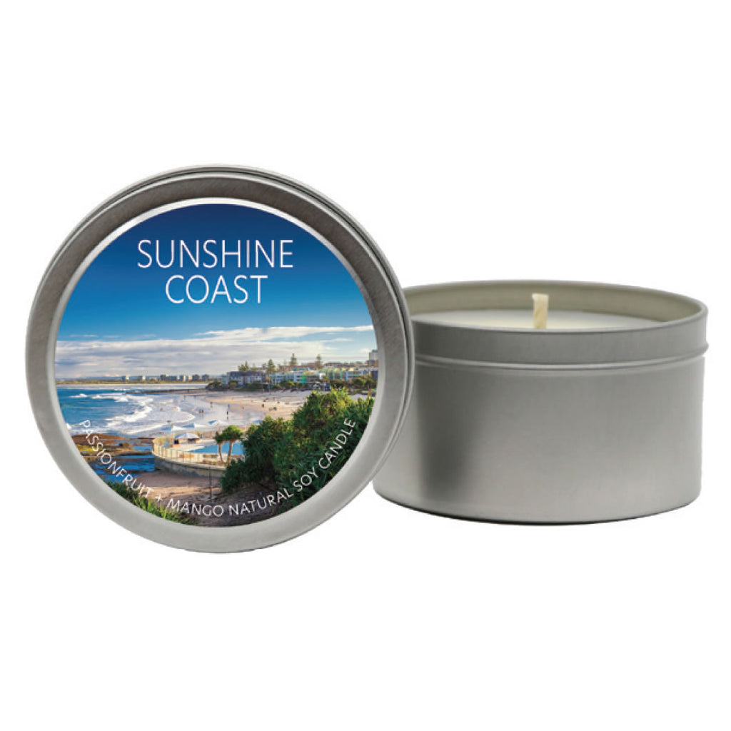 Sunshine Coast Tin Candles